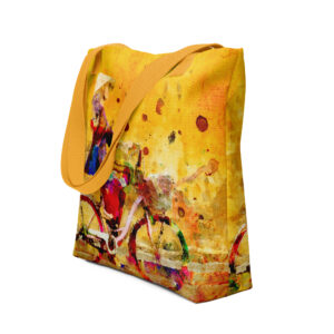 Girl on Bike Tote bag