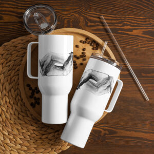 Escher Revisited Travel mug with a handle