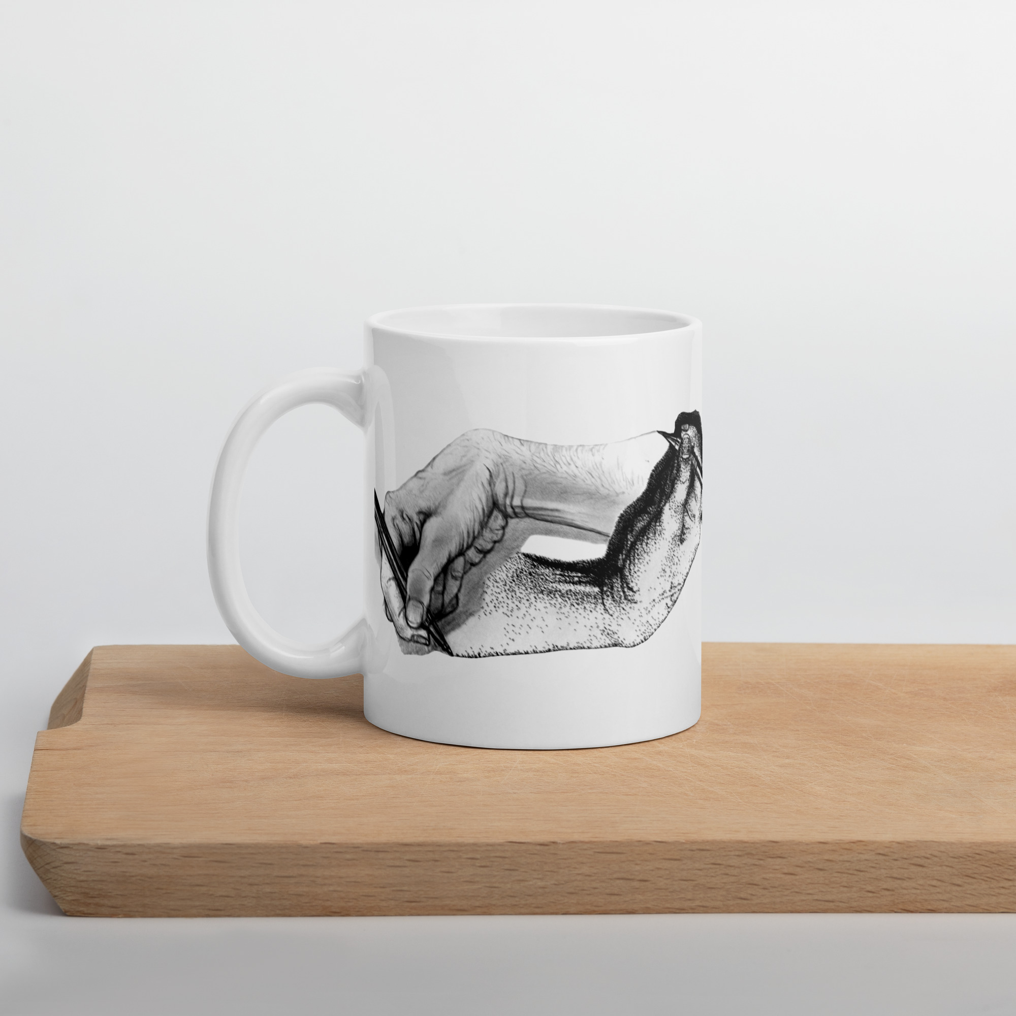 Escher Revisited White glossy mug - Image 2